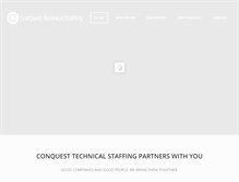 Tablet Screenshot of conqueststaffingllc.com